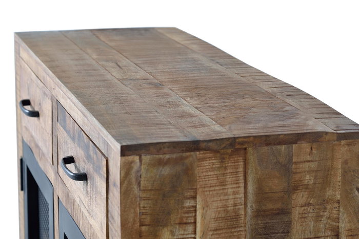 Giner y Colomer Aparador Industrial de Madera de Mango y Metal Natural 100x85x38 cm